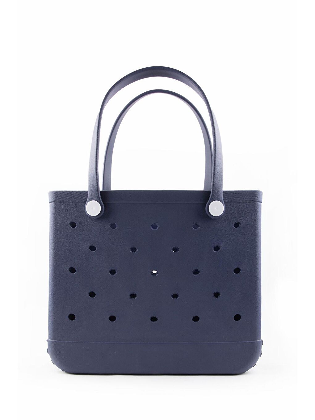 Lacivert Su Geçirmez Delikli Kadın Plaj Çantası-4