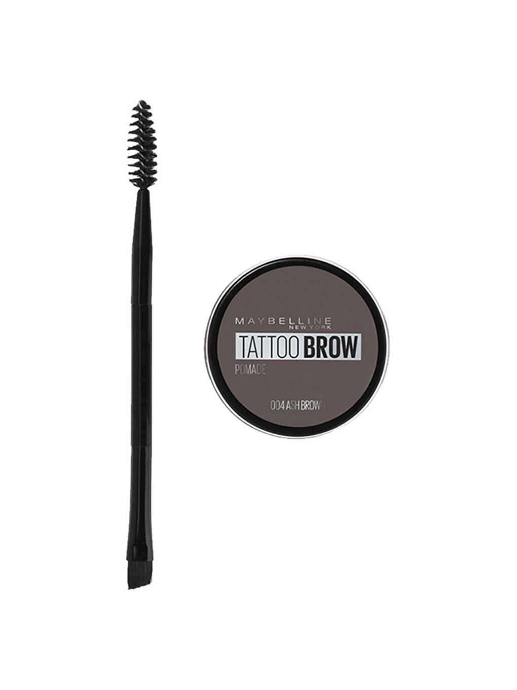 MAYBELLINE NEWYORK Kahverengi Tattoo Brow Kaş Pomadı - 04 Ash Brown (Koyu Ton) - 1