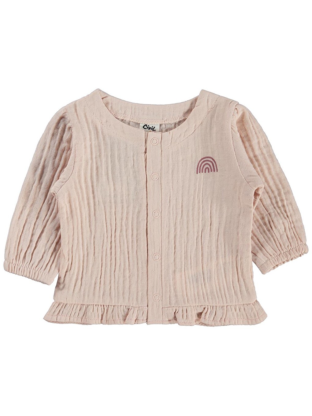 Baby Baskılı 1-9 Ay Pijama Takımı - Ekru-1