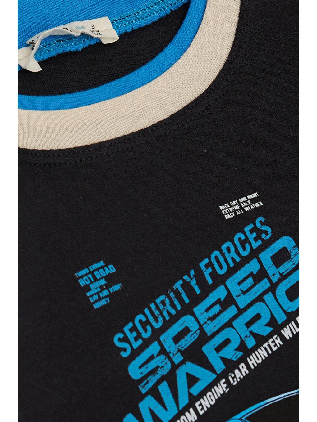 Erkek Çocuk Uzun Kollu Tişört Yarış Temalı Araba Baskılı Lacivert (3-7 Yaş)-2