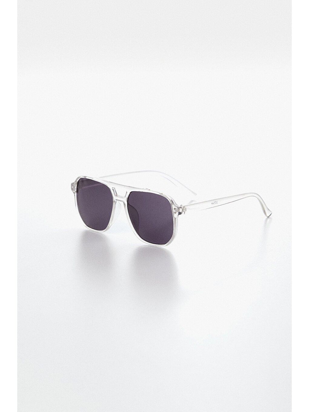 Renksiz Büyük Kare Güneş Gözlüğü-1