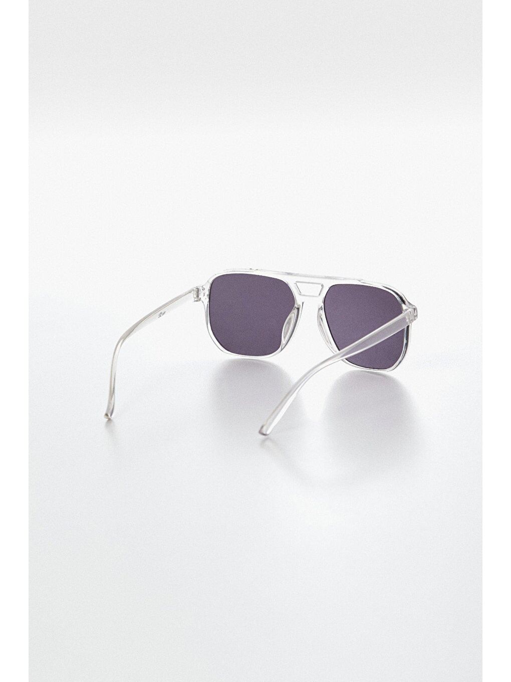 Renksiz Büyük Kare Güneş Gözlüğü-2