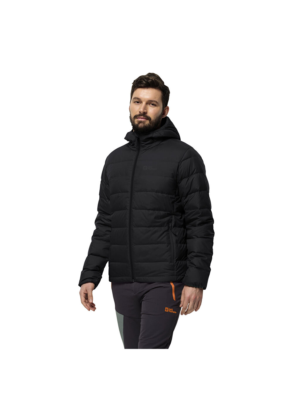 Ather Down Hoody Erkek Siyah Outdoor Şişme Mont-3