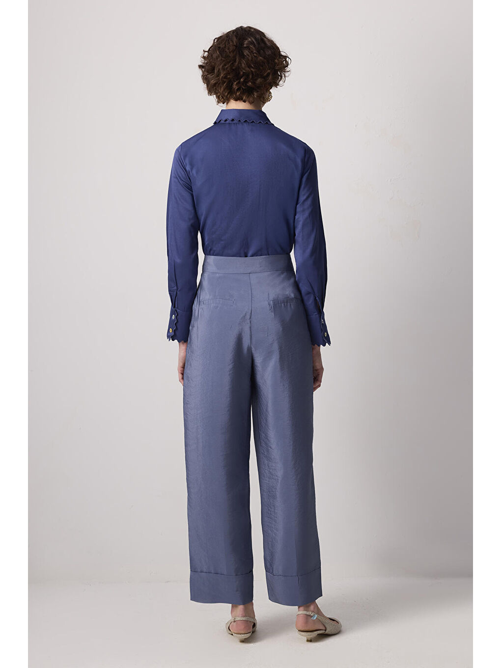 İndigo Double Paça Kupra Pantolon-3