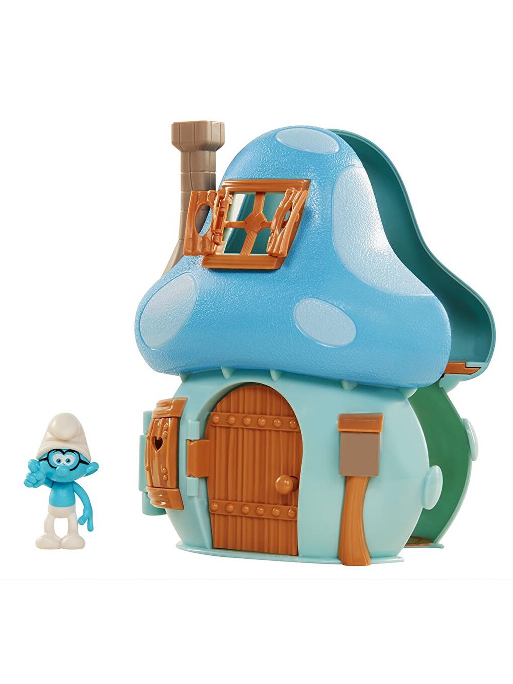 Jakks Pacific Şirinler Kayıp Köy Bilgin Şirin Mantar Evi Oyun Seti