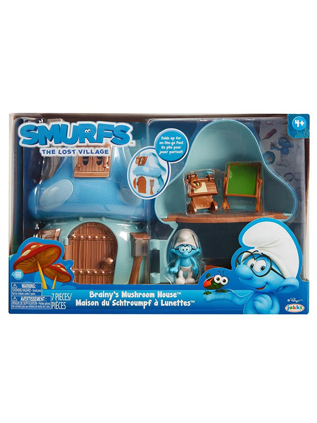 Jakks Pacific Şirinler Kayıp Köy Bilgin Şirin Mantar Evi Oyun Seti - 3