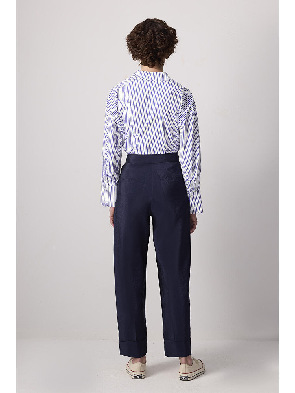 Lacivert Double Paça Kupra Pantolon-3