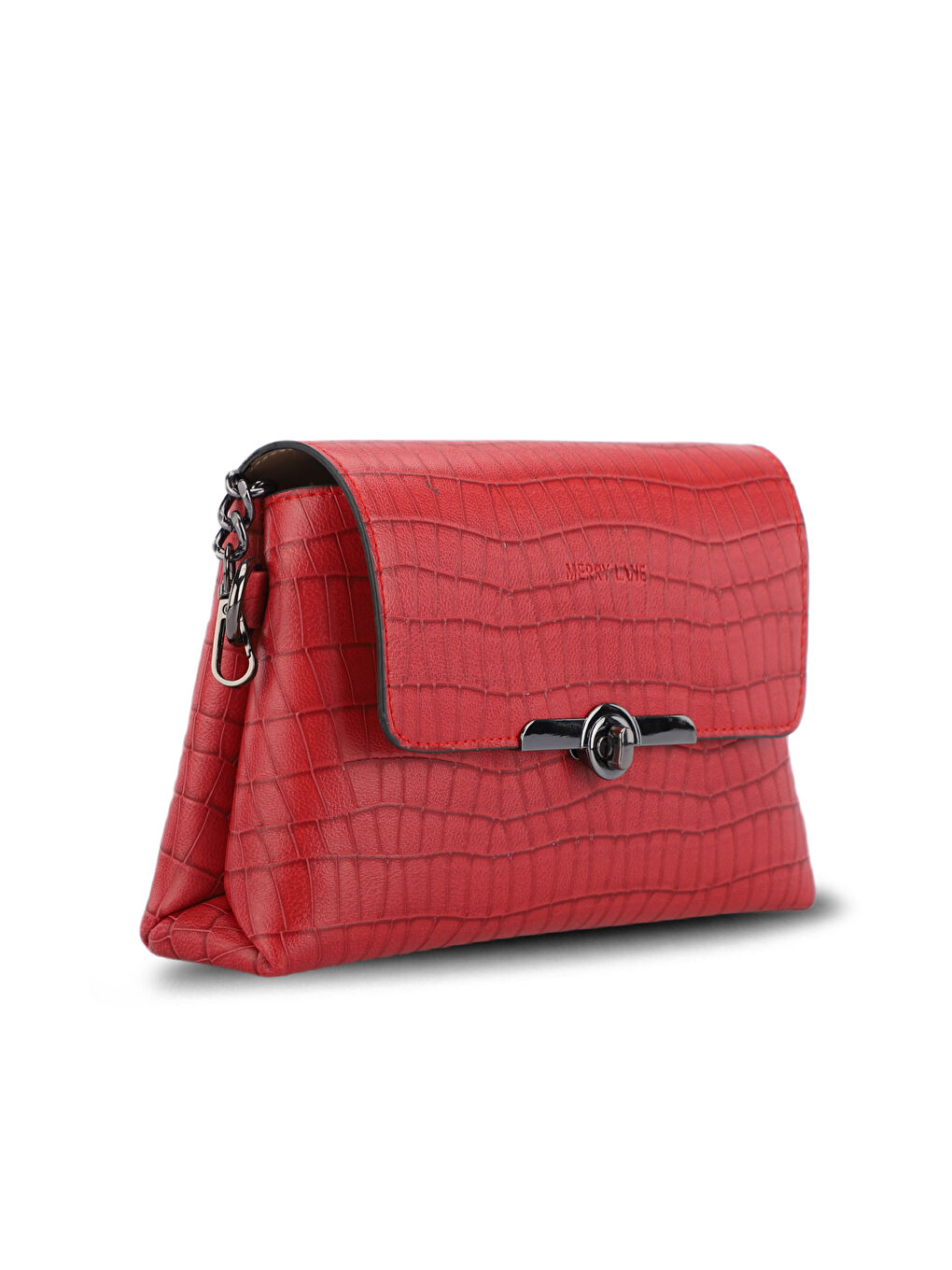 TORINO KROKO Kadın Omuz Çantası Kırmızı-1