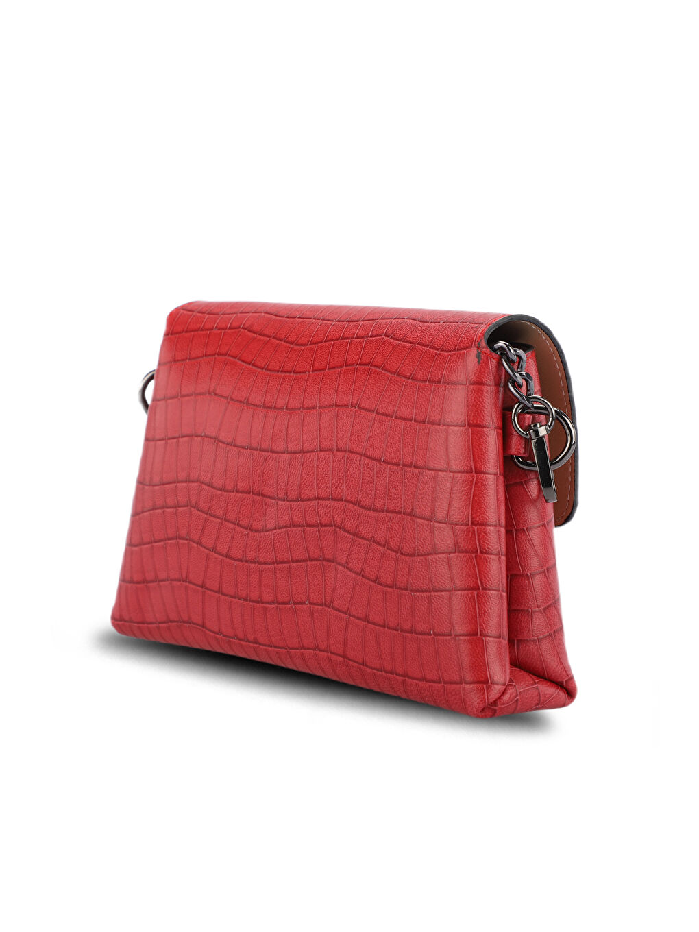 TORINO KROKO Kadın Omuz Çantası Kırmızı-2