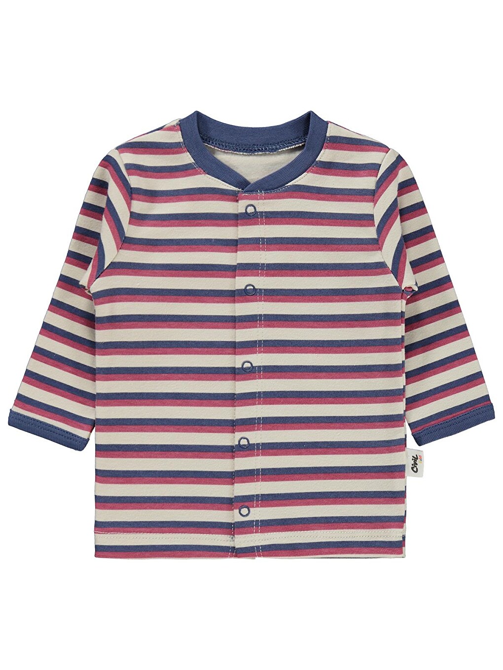 Baby Çizgi Empirme 1-9 Ay Pijama Takımı - Bej-2