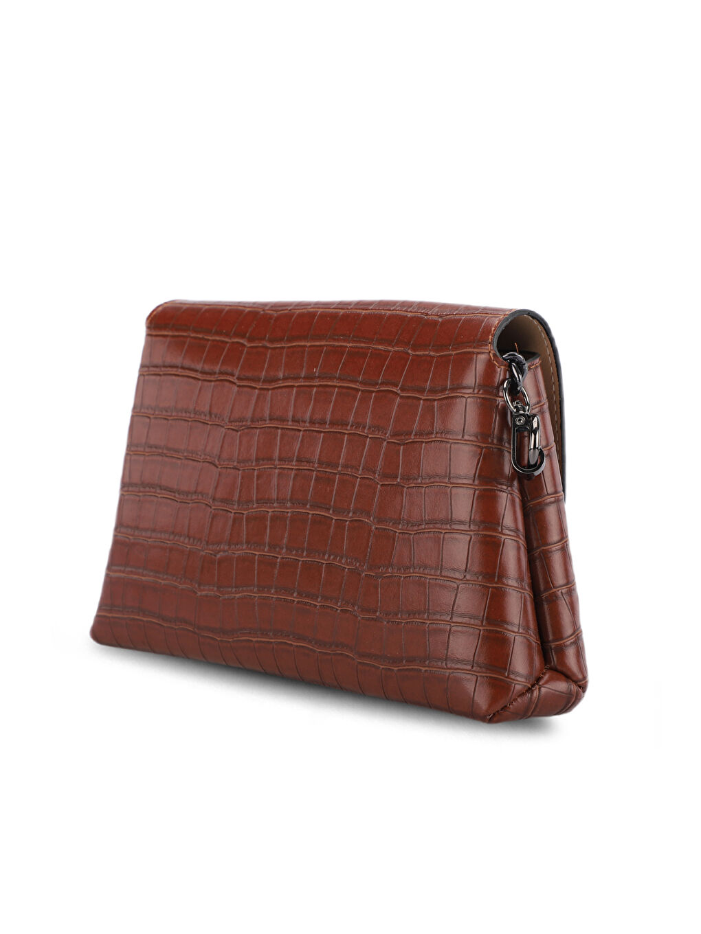 Kahverengi TORINO KROKO Kadın Omuz Çantası Taba-2