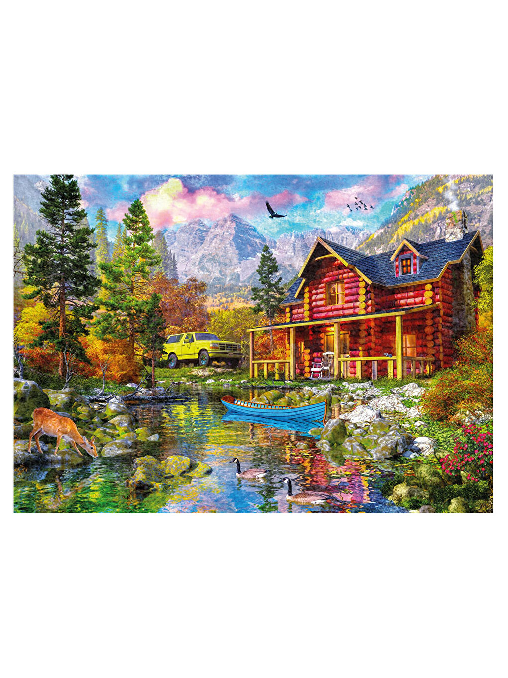 KS GAMES Renksiz Puzzle 2000 Parça Mountain Retreat 22513