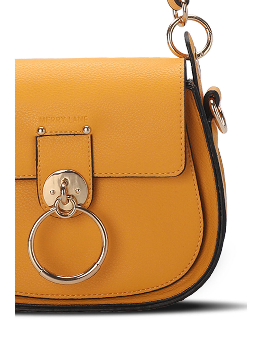 PRAG VIYANA Kadın El Çantası Sarı-3