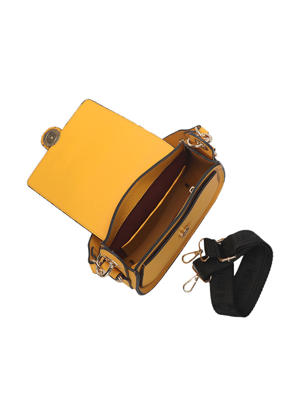 PRAG VIYANA Kadın El Çantası Sarı-4