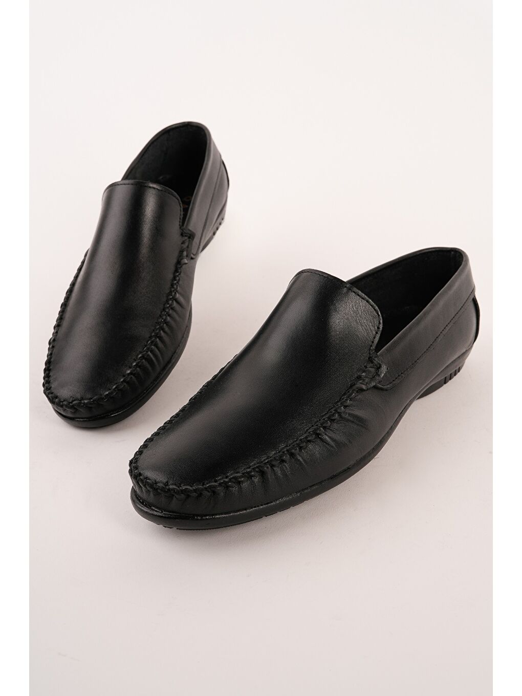 Siyah WİLLS Hakiki Deri Bağcıksız Erkek Günlük Klasik Loafer Ayakkabı