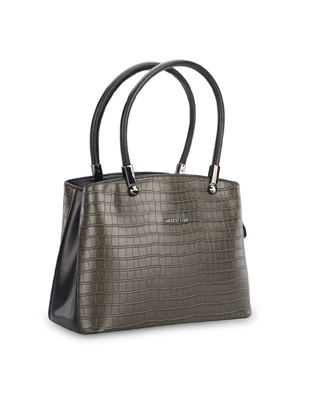 ROMA KROKO Kadın El Çantası Haki-1