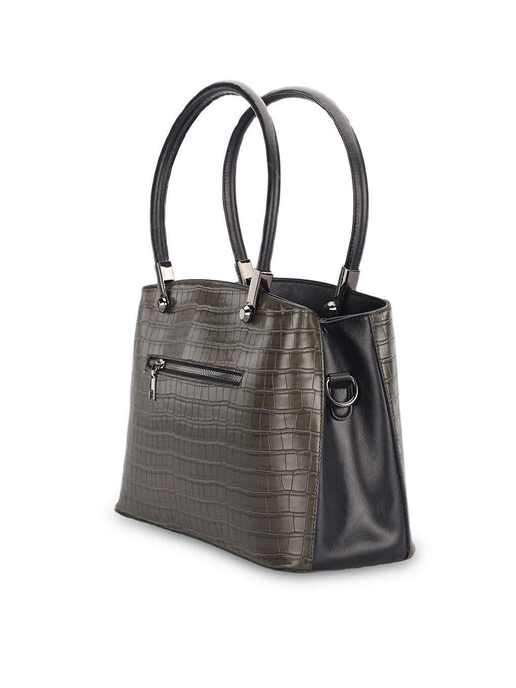 ROMA KROKO Kadın El Çantası Haki-2