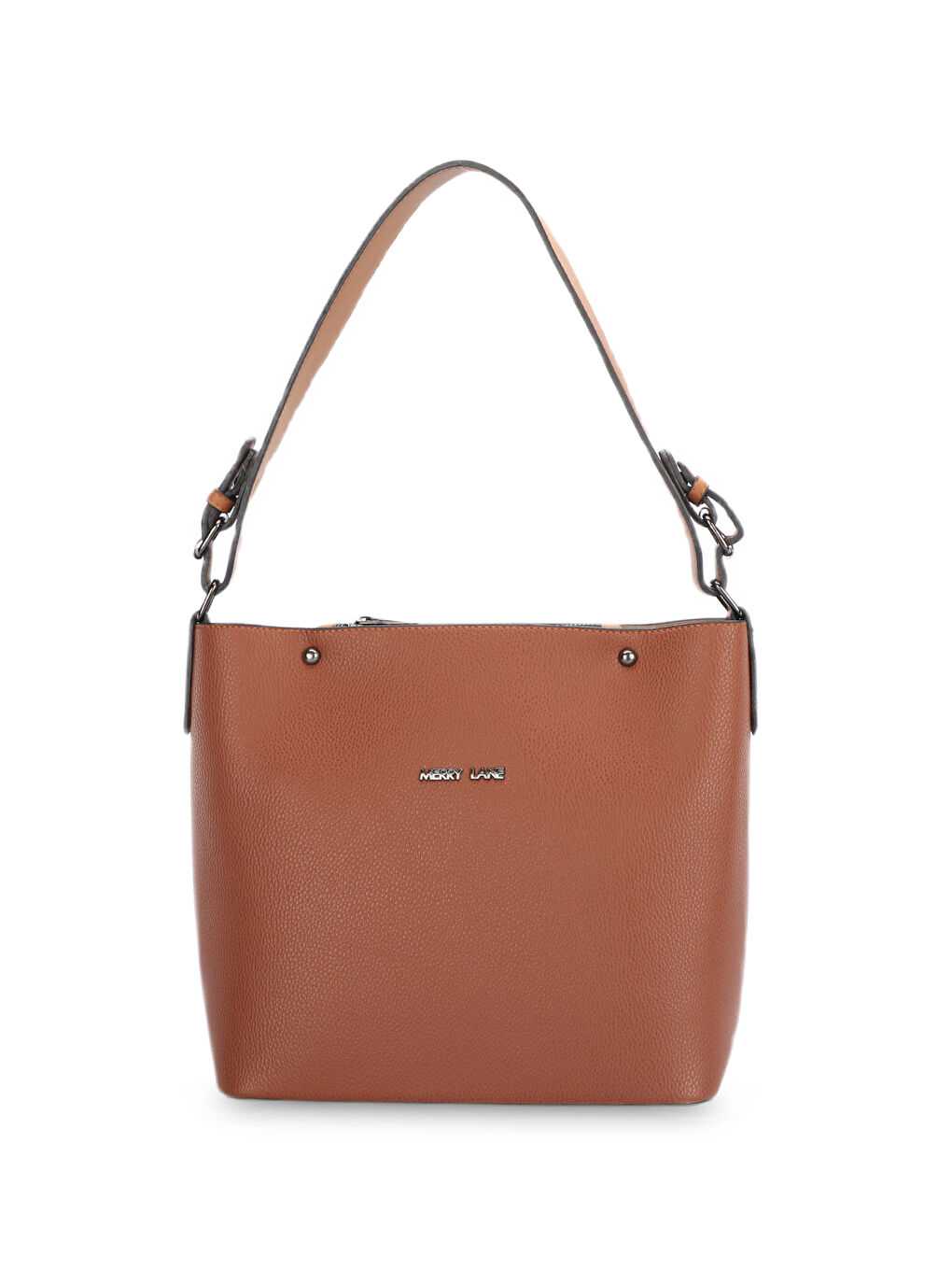 Kahverengi PALERMO NATUREL Kadın Omuz Çantası Taba-1