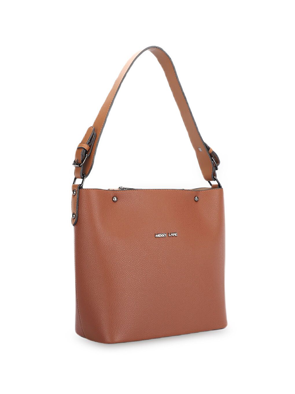 Kahverengi PALERMO NATUREL Kadın Omuz Çantası Taba-2