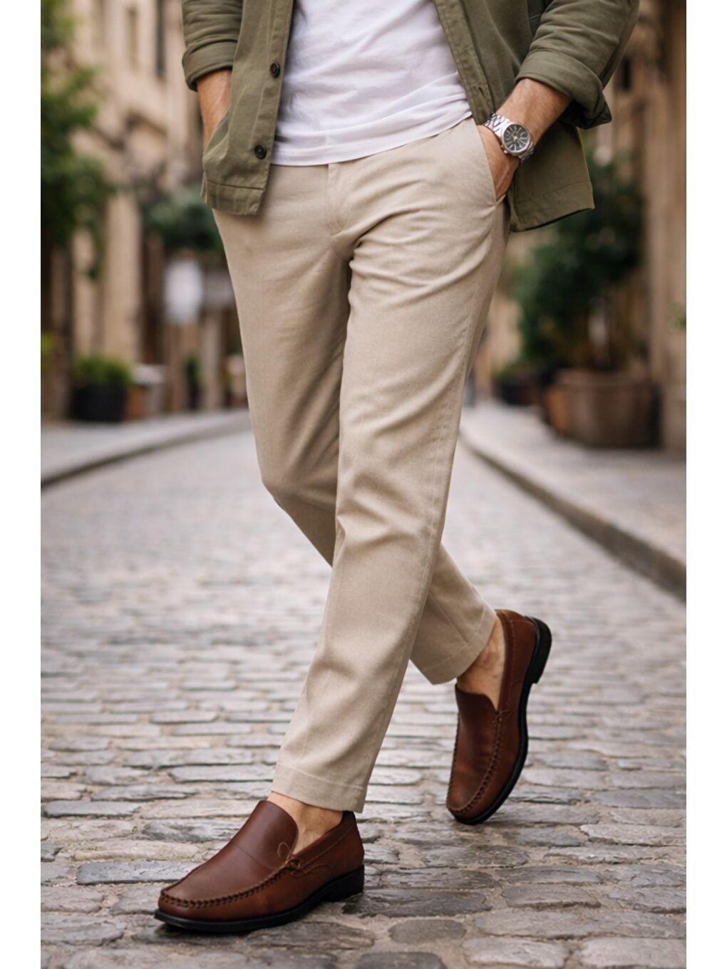 Kahverengi WİLLS Hakiki Deri Bağcıksız Erkek Günlük Klasik Loafer Ayakkabı-6