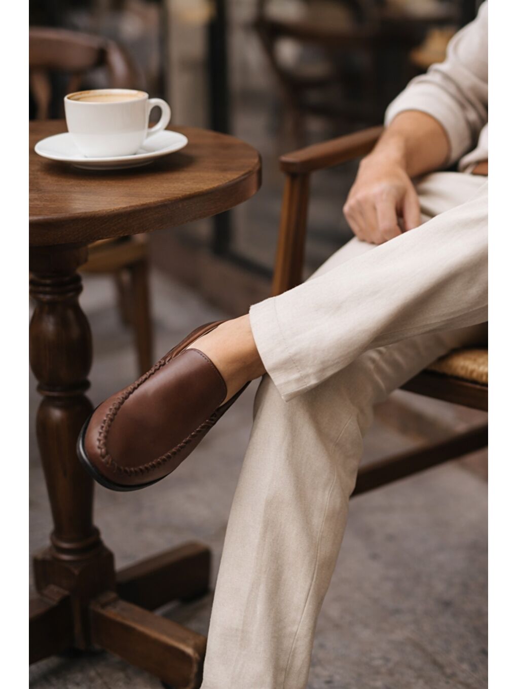 Kahverengi WİLLS Hakiki Deri Bağcıksız Erkek Günlük Klasik Loafer Ayakkabı-7