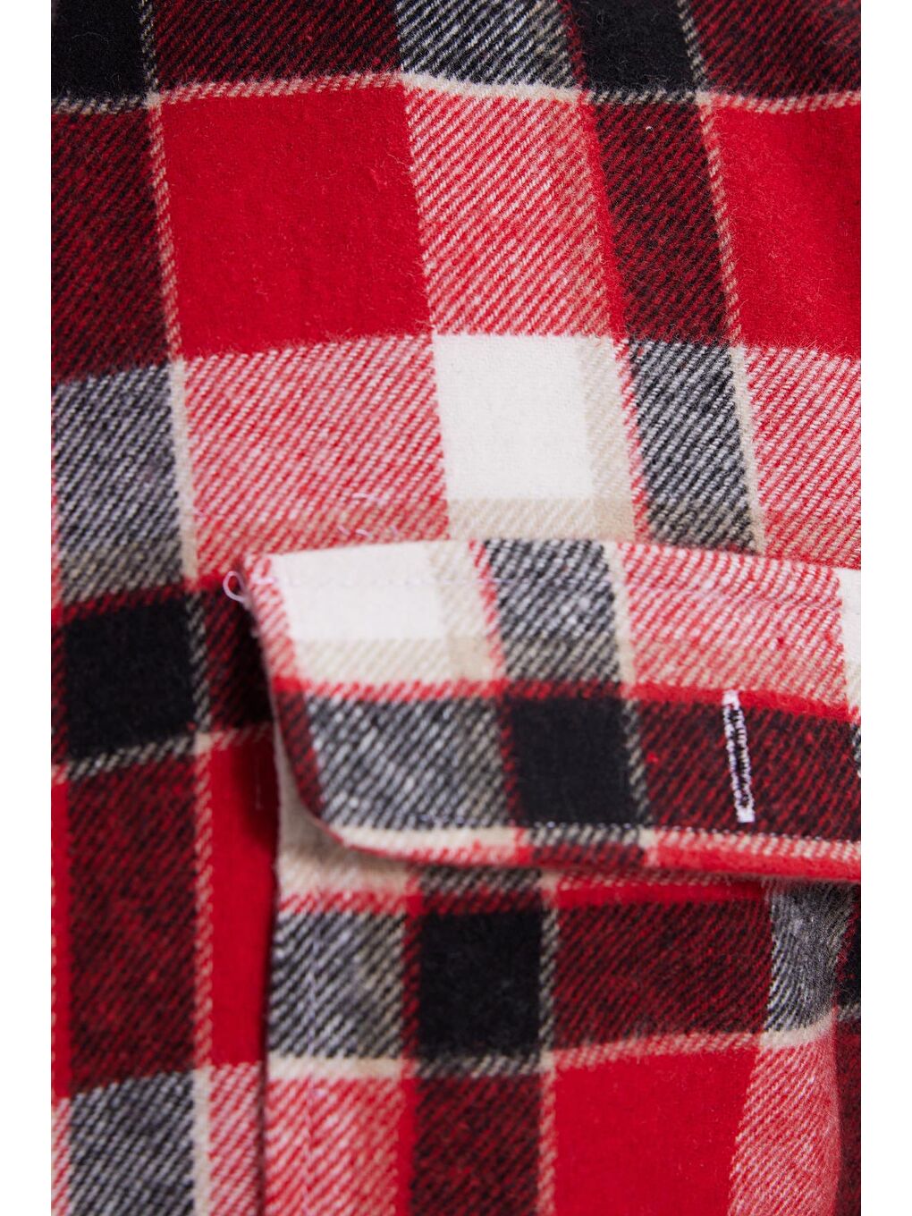 Karışık Erkek Relax Fit Rahat Kesim Çift Cepli Kışlık Oduncu Kareli Gömlek-5