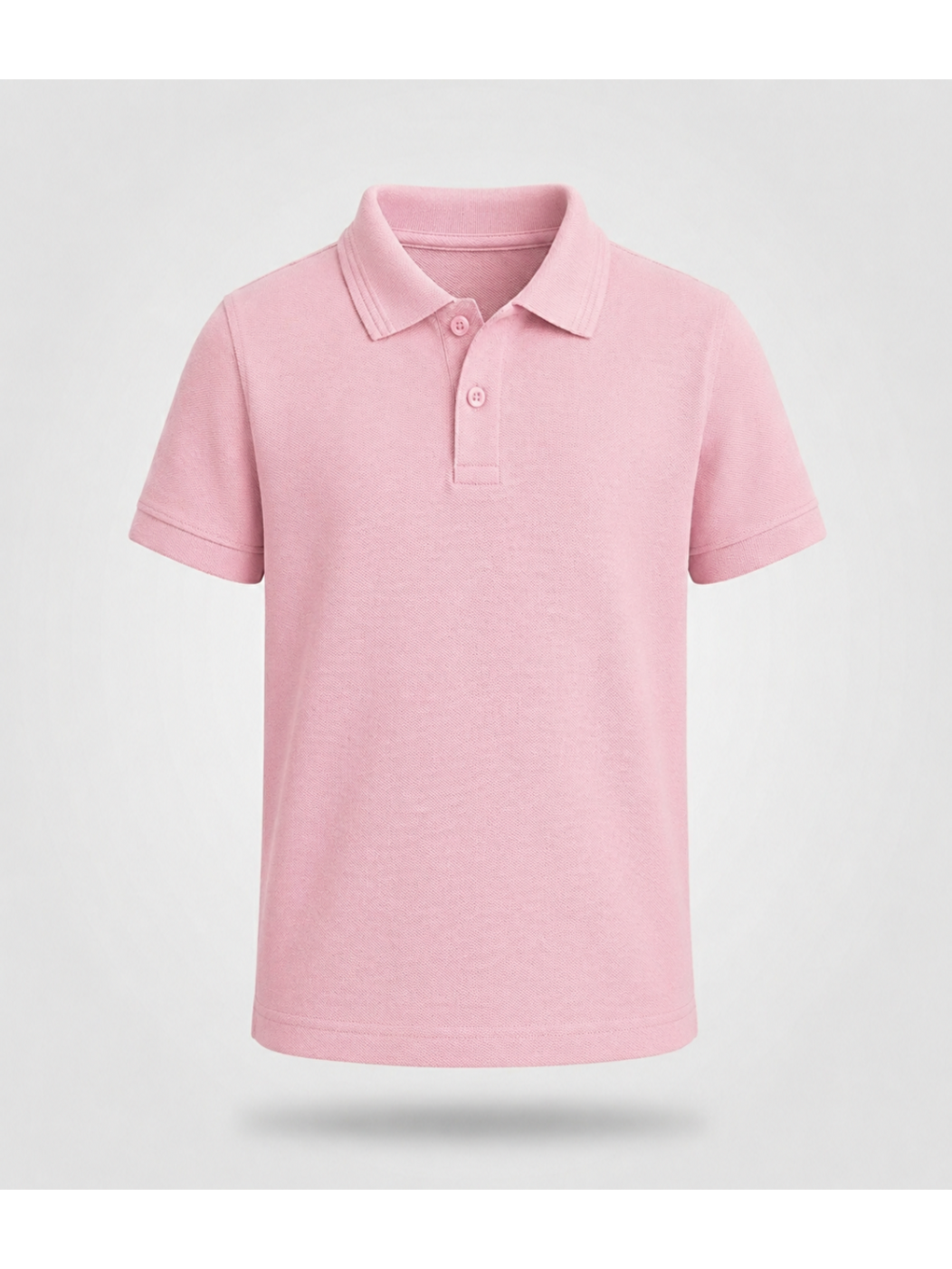 Pembe Kids Polo Yaka Basic Kısa Kollu Unisex Çocuk Tişört-3