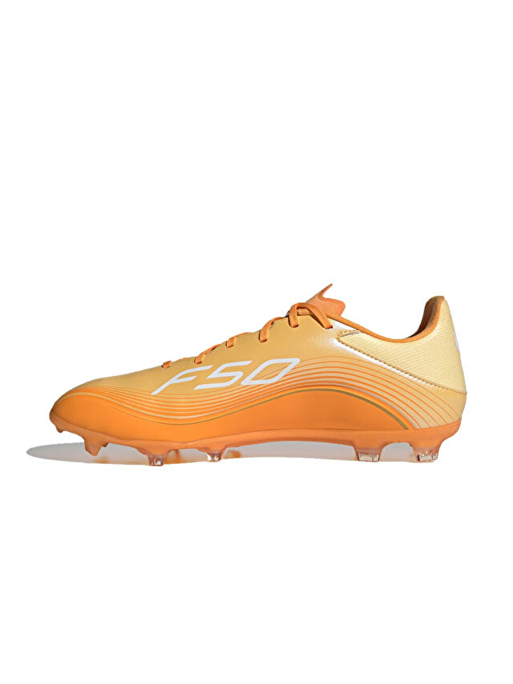 F50 Messi League Fg Erkek Çim Zemin Kramponu Jq0935 Turuncu-1