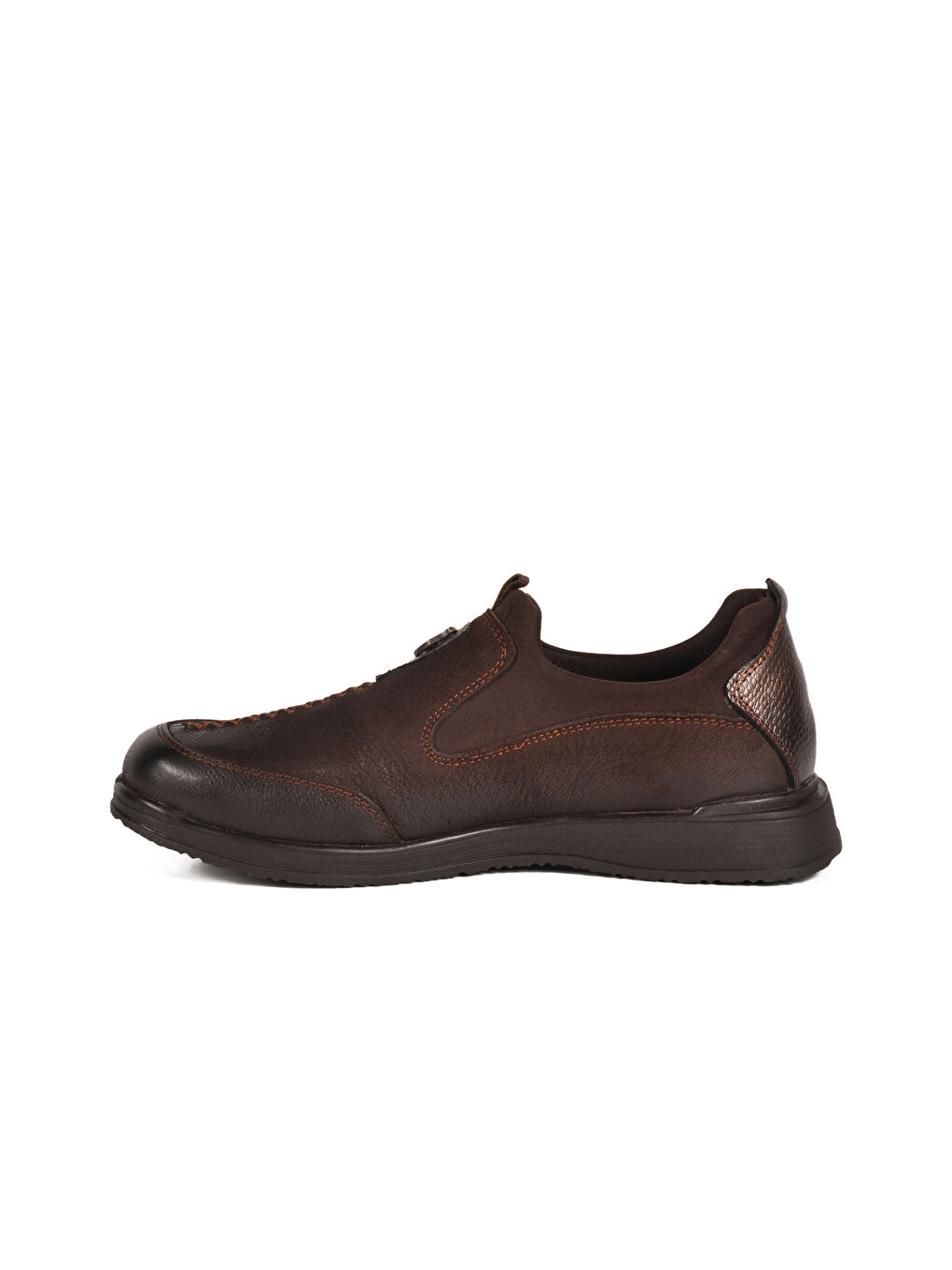 Kahverengi Kahve Nubuk Hakiki Deri Kadın Casual Ayakkabı 2250906K Z-1