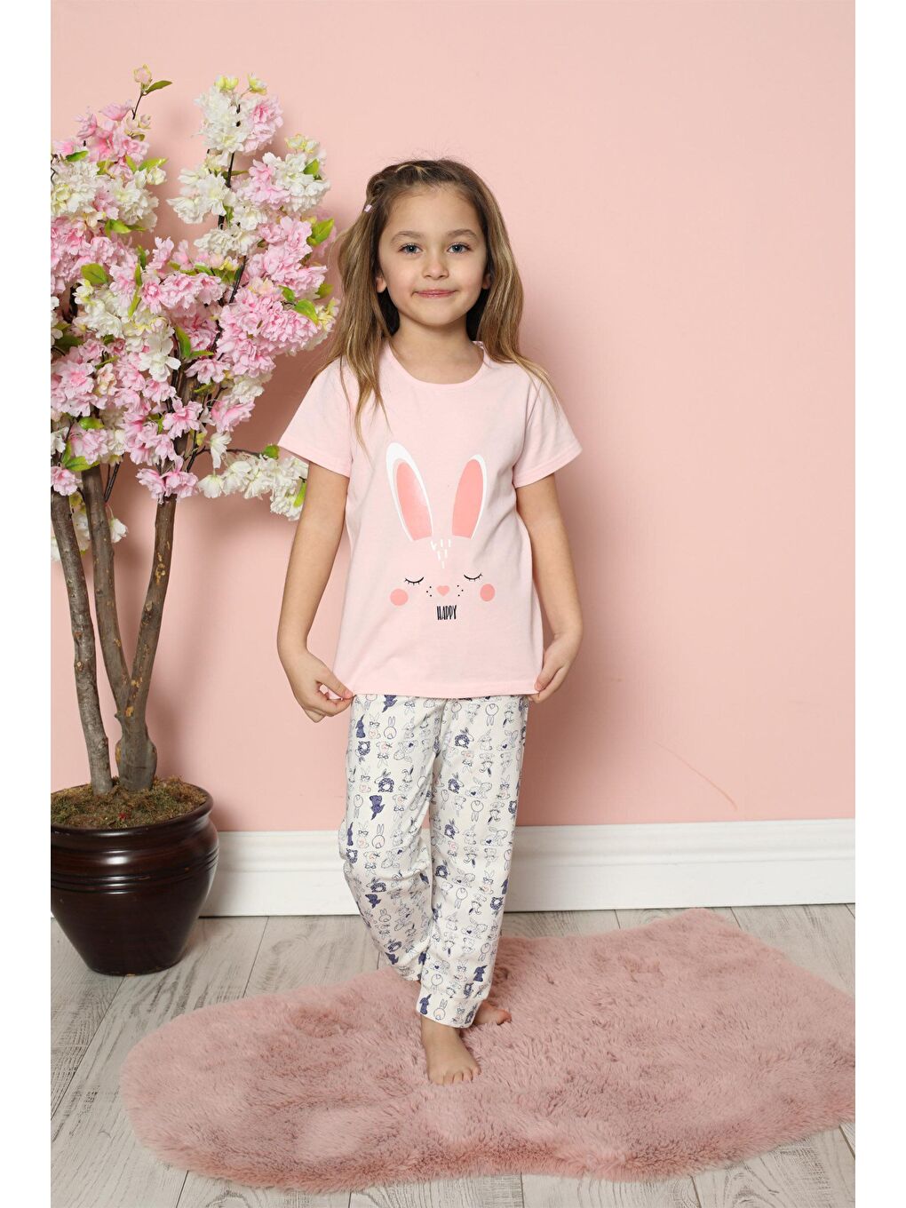 Karışık Kız Bebek Kısa Kol Pijama Takım