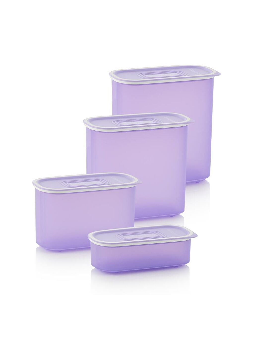 Tupperware Mor Multi Oval Saklama Kabı 4’lü Set