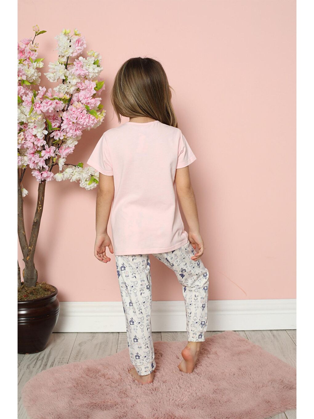 Karışık Kız Bebek Kısa Kol Pijama Takım-1