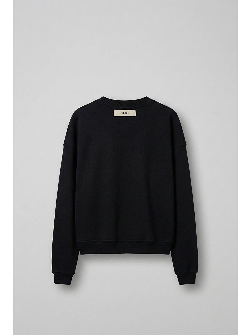 Erkek Premium Nakış Detaylı Limited Sweatshirt Siyah-1