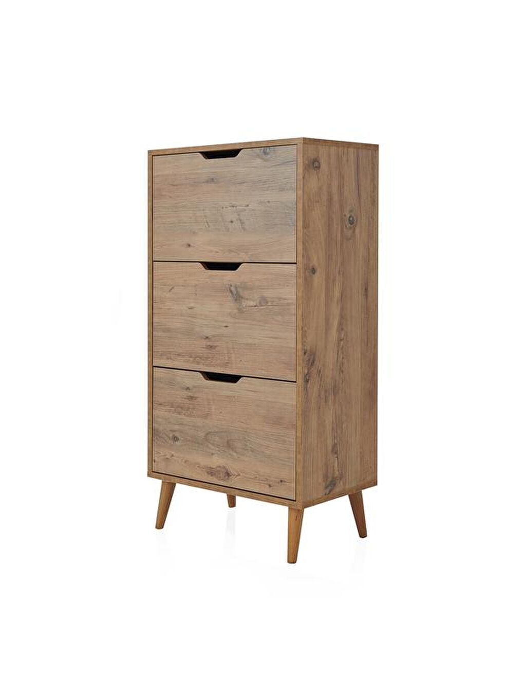 Kahverengi Rovigo 3 Kapaklı Çok Amaçlı Dolap - Atlantik Çam-2