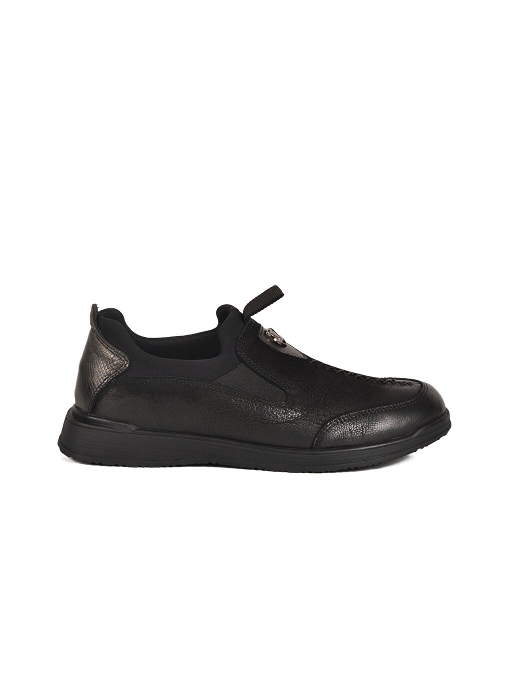 Siyah Nubuk Hakiki Deri Kadın Casual Ayakkabı 2250906K Z