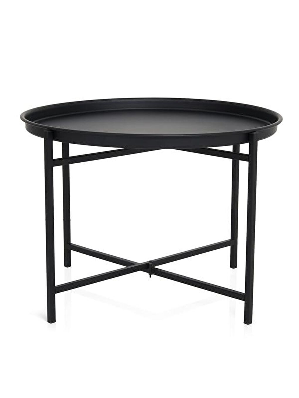 Modern Katlanır Orta Sehpa - Siyah