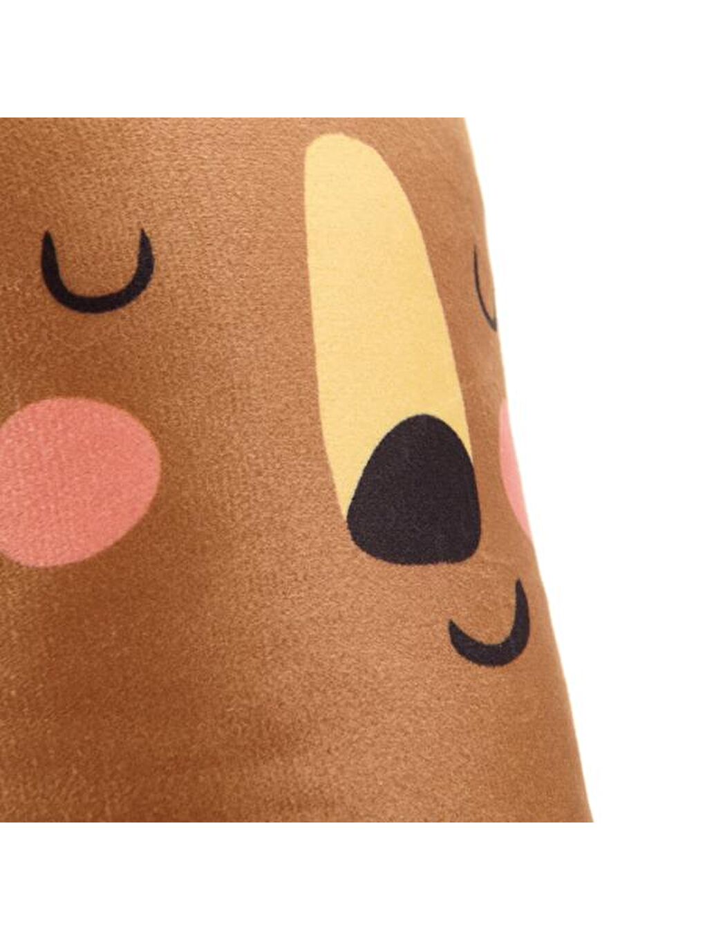 Sevimli Ayı Figürlü Yastık - Kahverengi - 28x50 cm-1