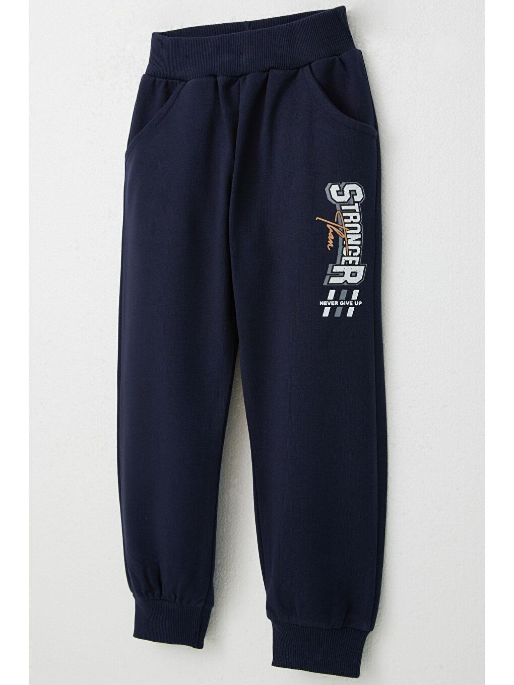 Erkek Bebek Eşofman Takım Yazı Baskılı Bej (2 Yaş)-3