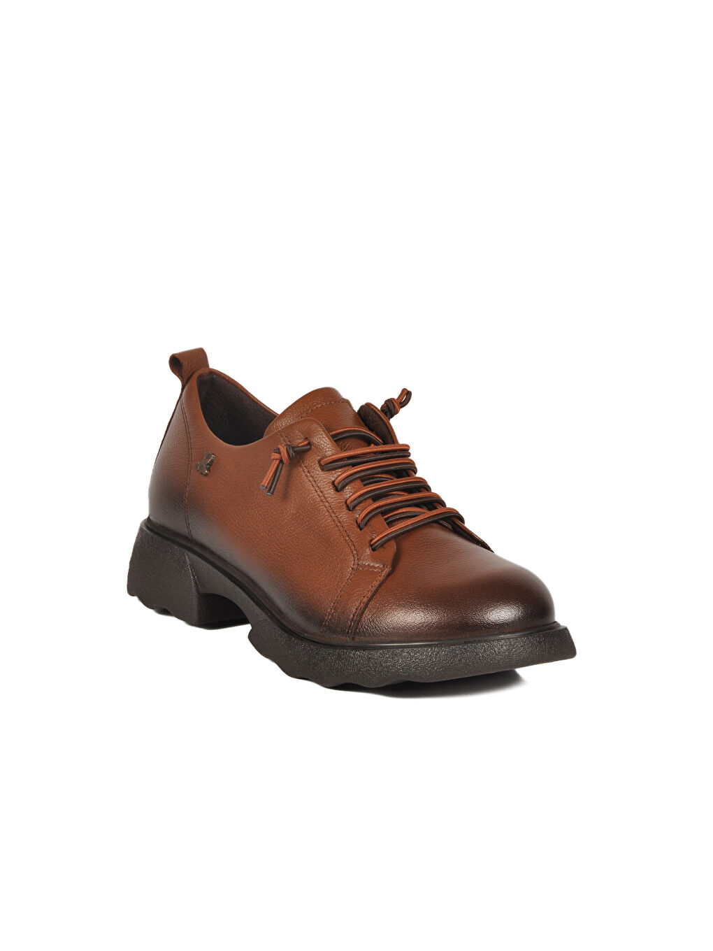 Kahverengi Taba Hakiki Deri Kadın Casual Ayakkabı 2553801K Z-2