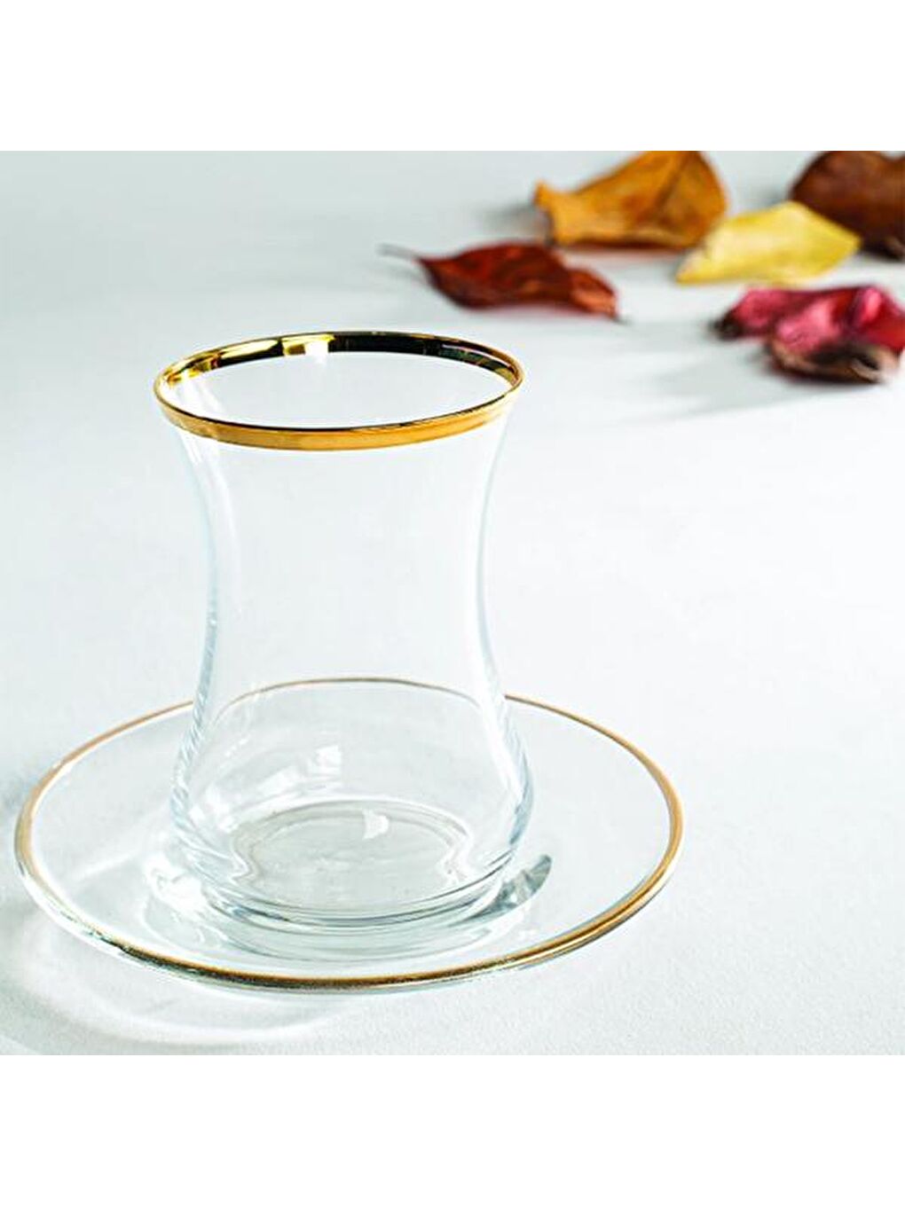 Renksiz Avantgarde Gold 12 Parça Çay Seti - 150 ml-1