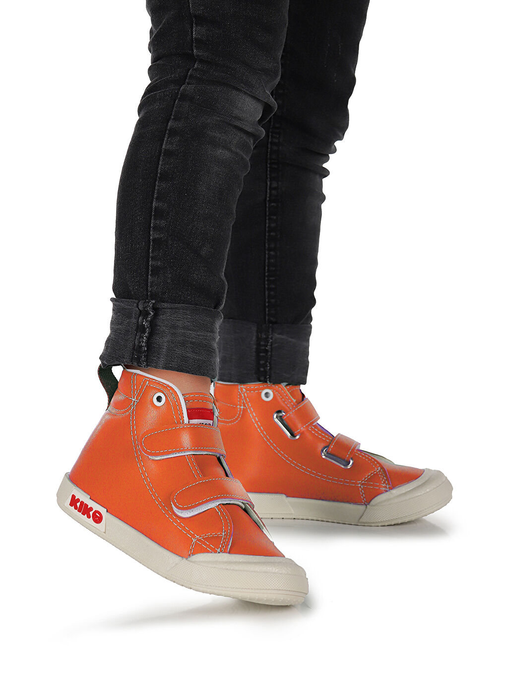 Turuncu Garf Günlük Cırtlı Erkek Çocuk Bot Ayakkabı-2