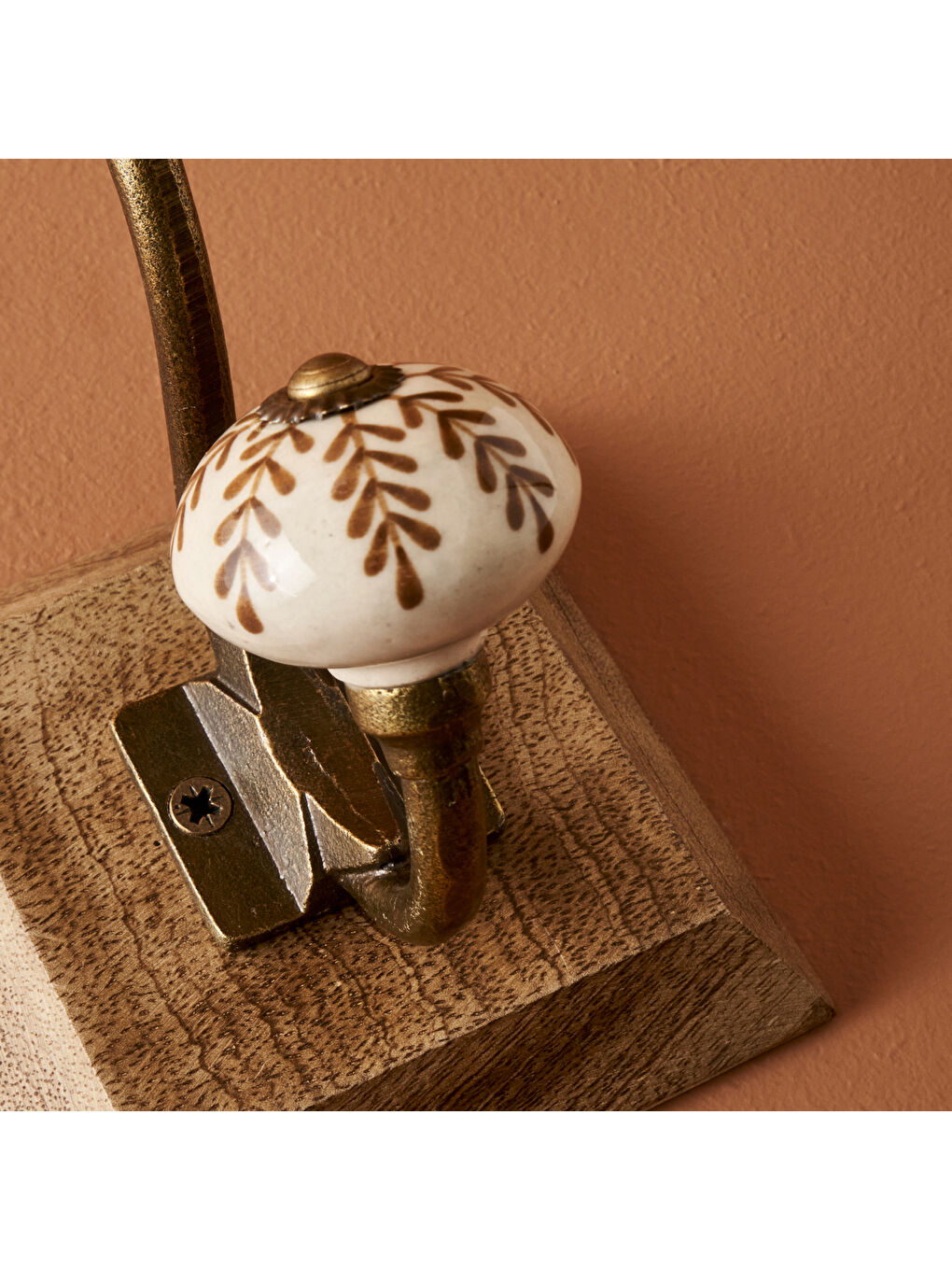 Kahverengi Rosia Mango Ağacı Duvar Askılığı Naturel (10x11,5x16 cm)-1