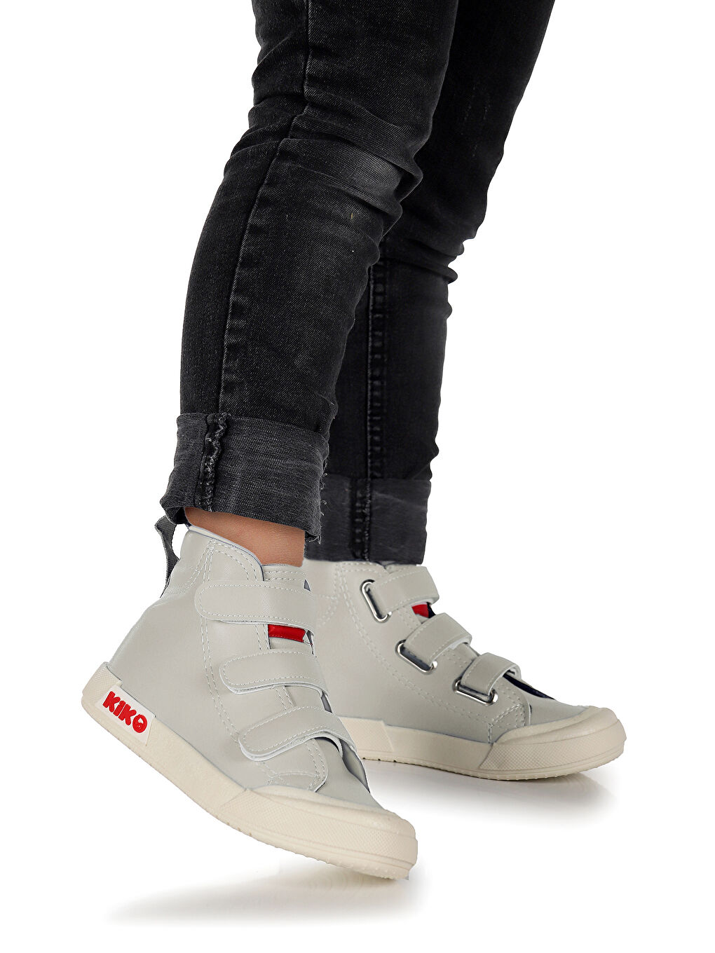 Gri Garf Günlük Cırtlı Erkek Çocuk Bot Ayakkabı-2