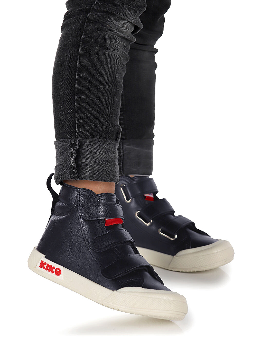 Lacivert Garf Günlük Cırtlı Erkek Çocuk Bot Ayakkabı-2