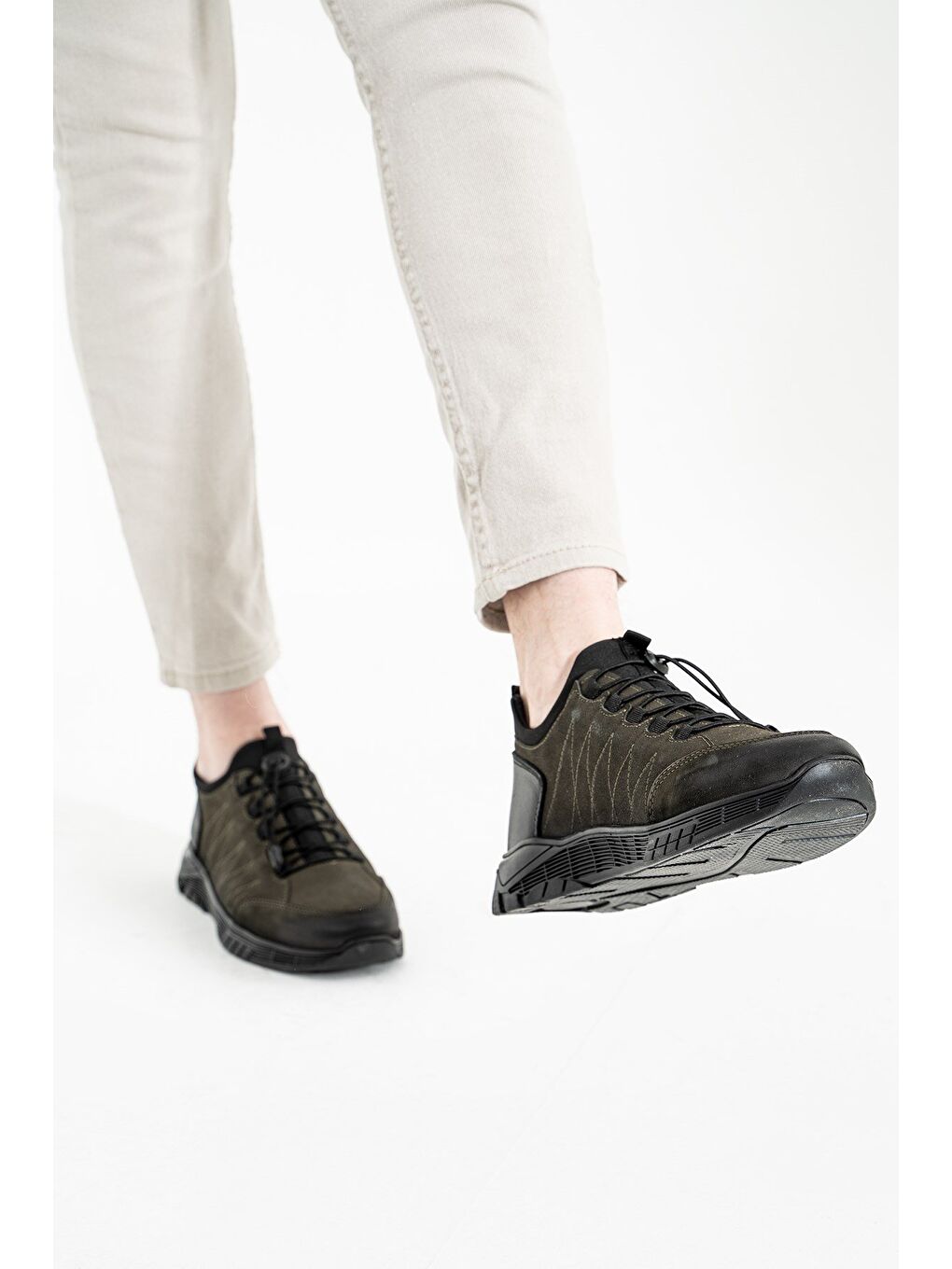 Arturo Hakiki Deri Gri Outdoor Erkek Bot-1