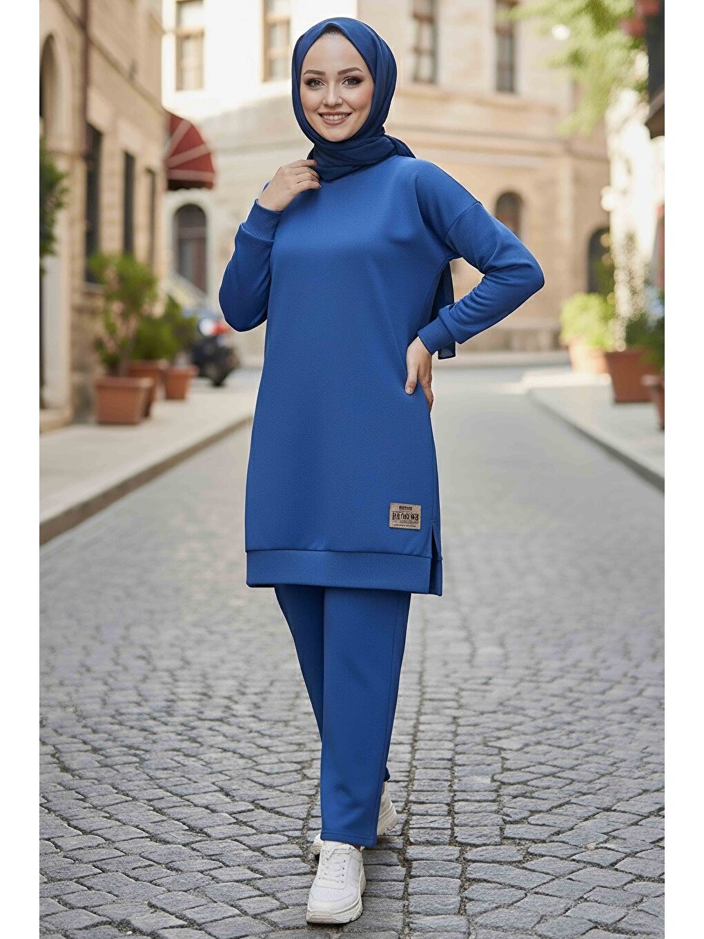 Mavi Armalı Vortex İkili Takım Saks - 28000-SAKS-1