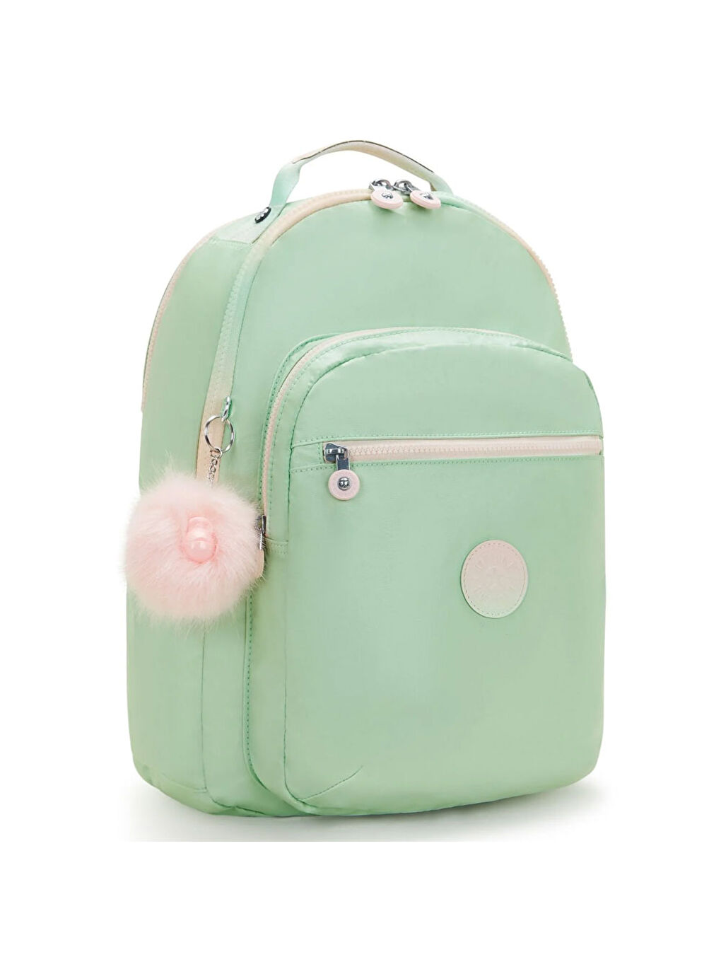 Kipling Yeşil Seoul Lap Okul Çantası Soft Green Met KI71355KY - 1