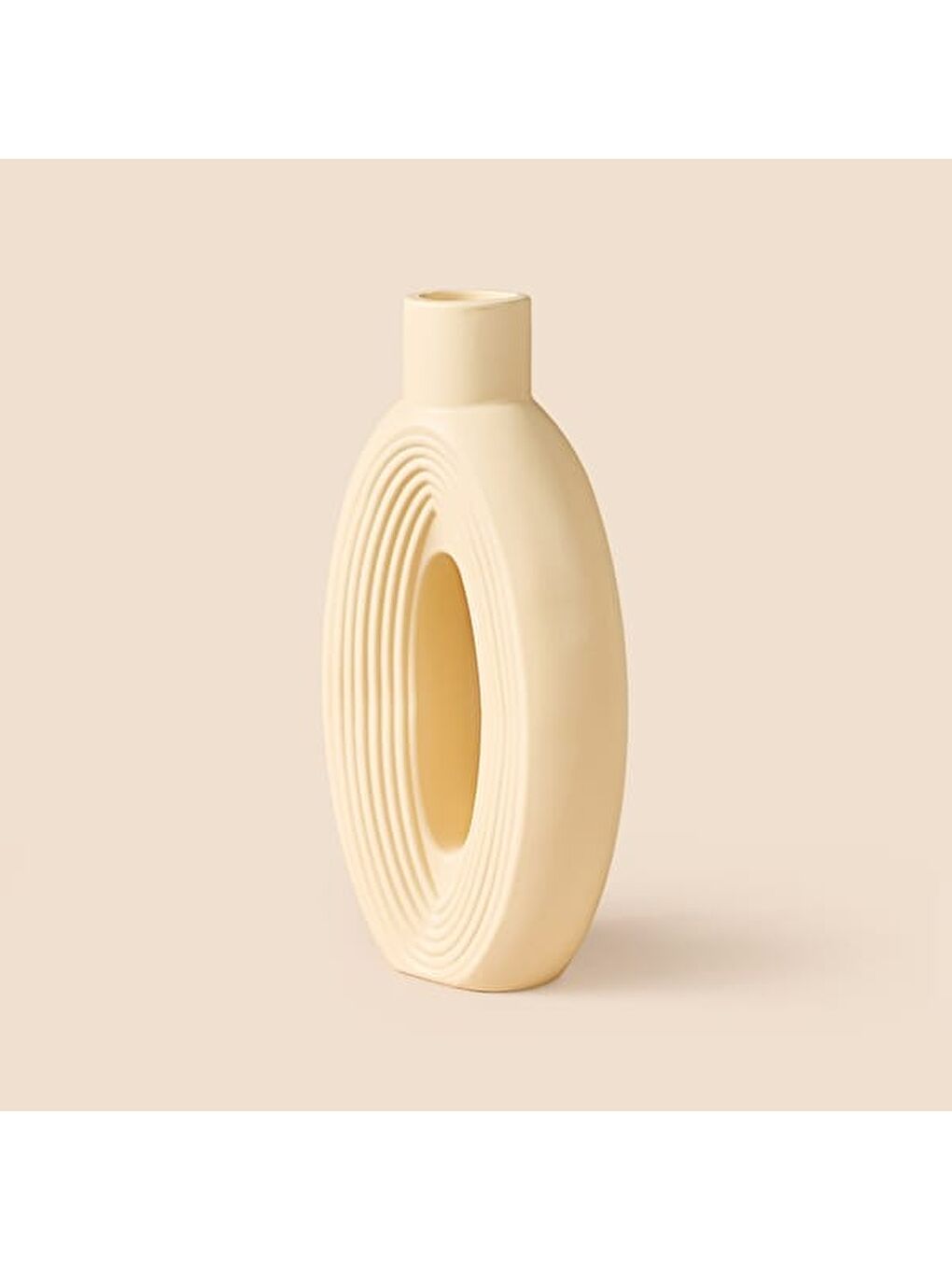 Deco Çizgili İskandinav Dekor - Bej - 27 cm-2