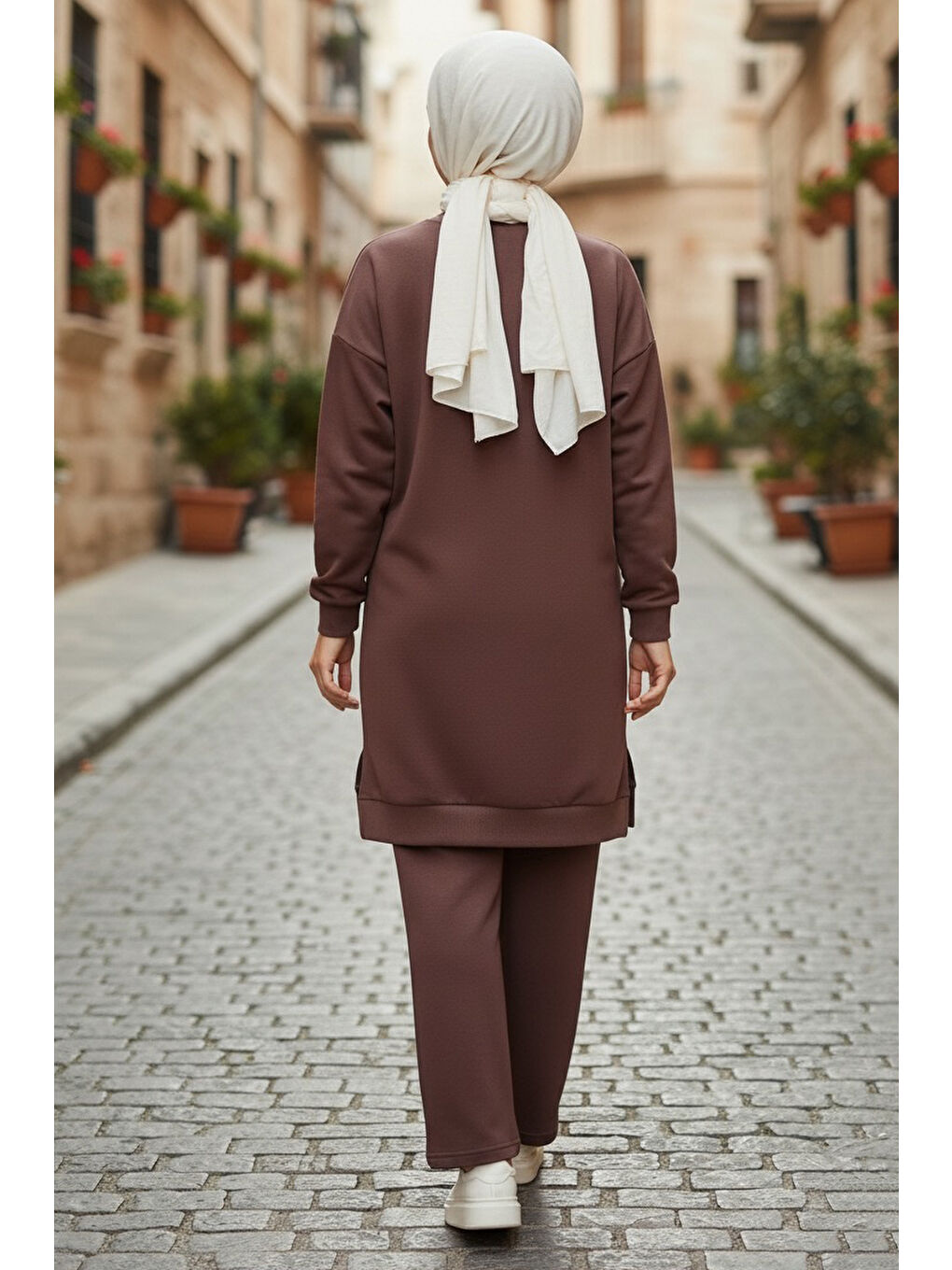 Kahverengi Armalı Vortex İkili Takım Kahve - 28000-KAHVE-2