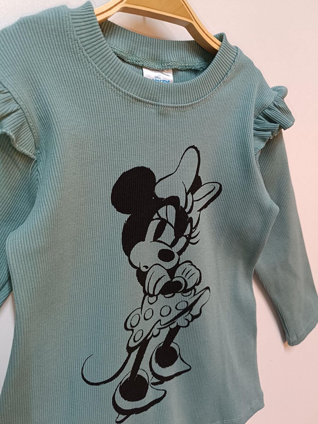 Yeşil Minnie Mouse Lisanslı Kız Çocuk Elbise 22091-1